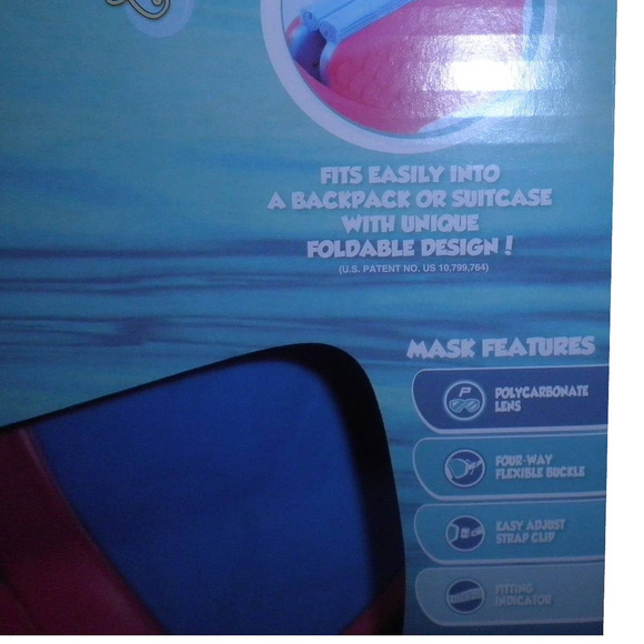 Kids' Mermaid Monofin with Mask & Fins, Pink/Blue, by Body Glove, NIB - Picture 7 of 12